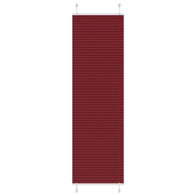 vidaXL Plissee Bordeauxrot 55x200 cm Stoffbreite 54,4 cm Polyester 4015253