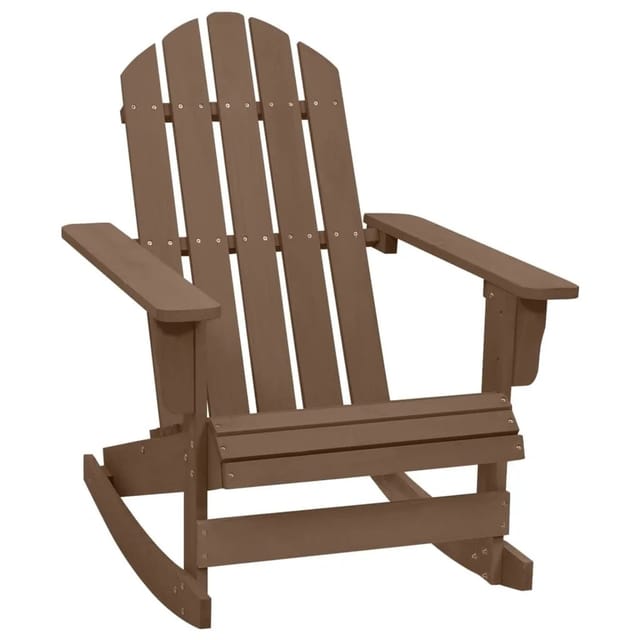vidaXL Garten-Schaukelstuhl Holz Braun 45705