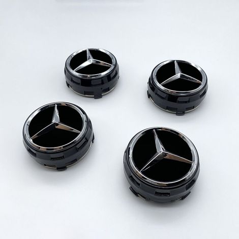 Allauve – 75-mm-radkappen, Kompatibel Mit Mercedes – 4er-set Abs-kappen – Einfache Montage Auf Amg-felgen – Stoß- Und Verschleißfest