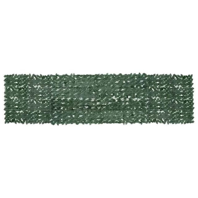 vidaXL Balkon-Sichtschutz mit Dunkelgrünen Blättern 400x100 cm 315488