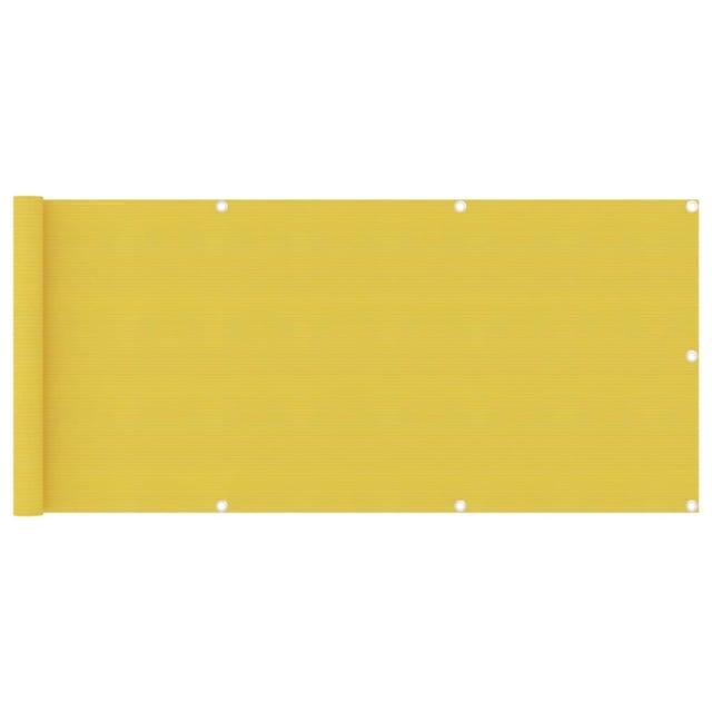 vidaXL Balkon-Sichtschutz Gelb 75x400 cm HDPE 310993