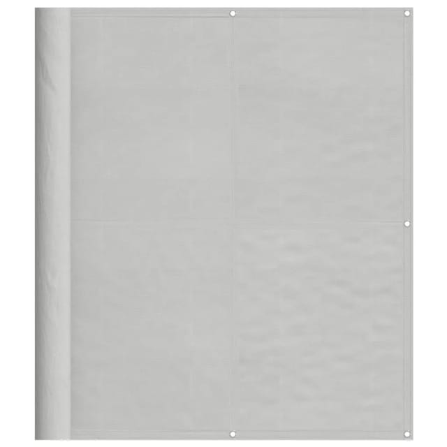 vidaXL Balkon-Sichtschutz Hellgrau 120x400 cm 100 % Polyester-Oxford 4000015
