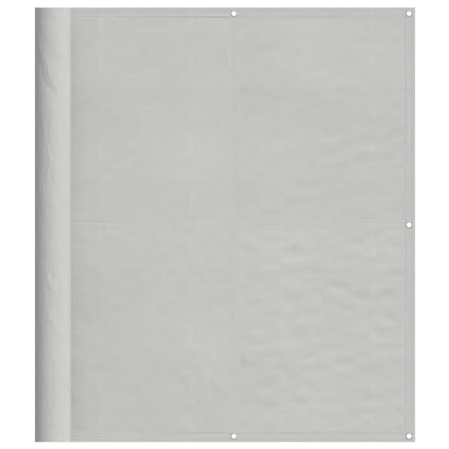 vidaXL Balkon-Sichtschutz Hellgrau 120x500 cm 100 % Polyester-Oxford 4000016