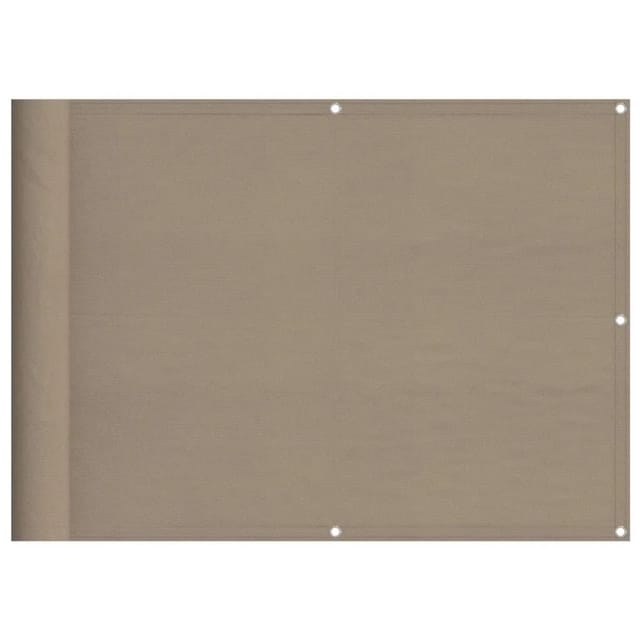 vidaXL Balkon-Sichtschutz Taupe 75x800 cm 100 % Polyester-Oxford 4000236