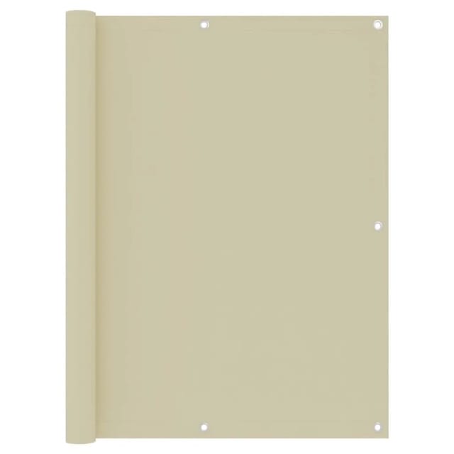 vidaXL Balkon-Sichtschutz Creme 120x300 cm Oxford-Gewebe 134956