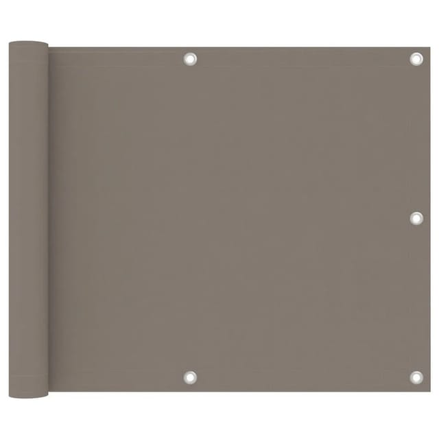 vidaXL Balkon-Sichtschutz Taupe 75x400 cm Oxford-Gewebe 134985