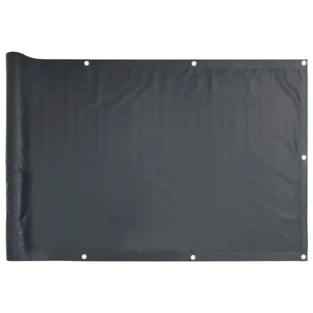 vidaXL Balkon Sichtschutz Oxford-Gewebe 75x400 cm Anthrazit 42324