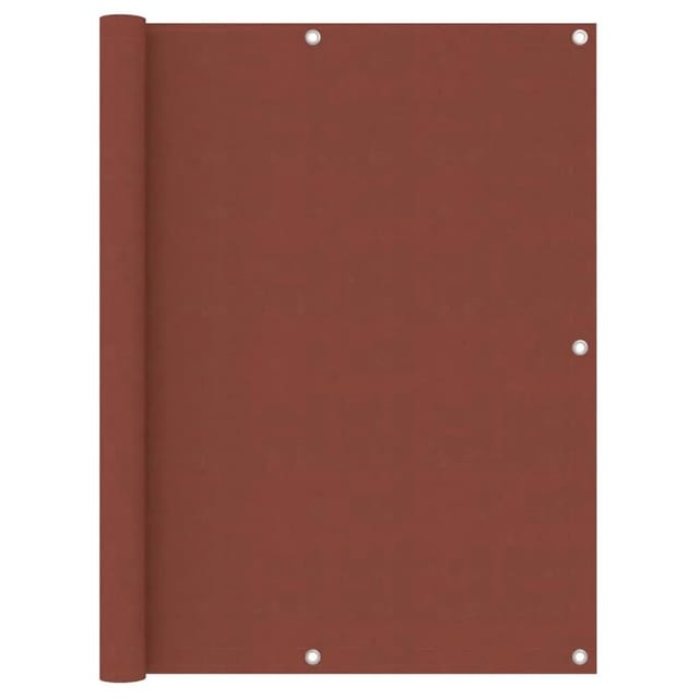 vidaXL Balkon-Sichtschutz Terrakotta-Rot 120x500 cm Oxford-Gewebe 134982