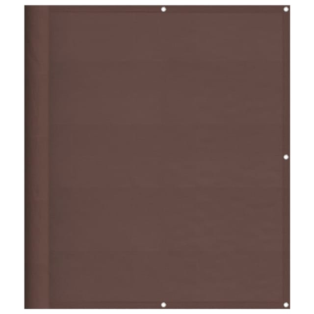 vidaXL Balkon-Sichtschutz Braun 120x800 cm 100 % Polyester-Oxford 4000397