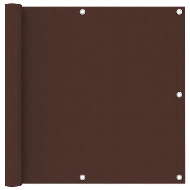 vidaXL Balkon-Sichtschutz Braun 90x600 cm Oxford-Gewebe 135075