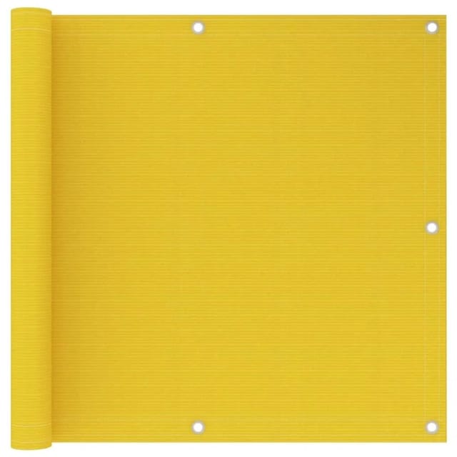 vidaXL Balkon-Sichtschutz Gelb 90x600 cm HDPE 310999