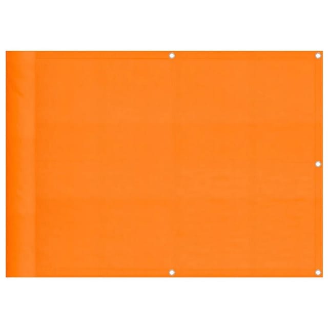 vidaXL Balkon-Sichtschutz Orange 75x800 cm 100 % Polyester-Oxford 42002139