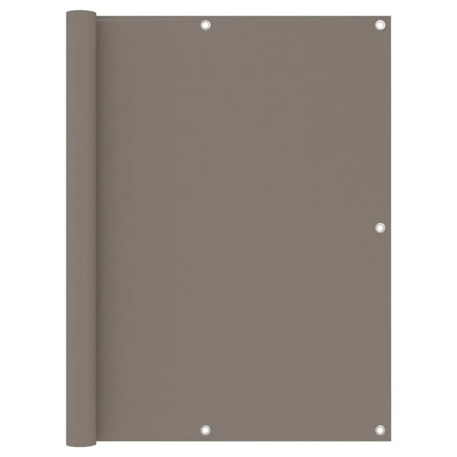 vidaXL Balkon-Sichtschutz Taupe 120x500 cm Oxford-Gewebe 134994