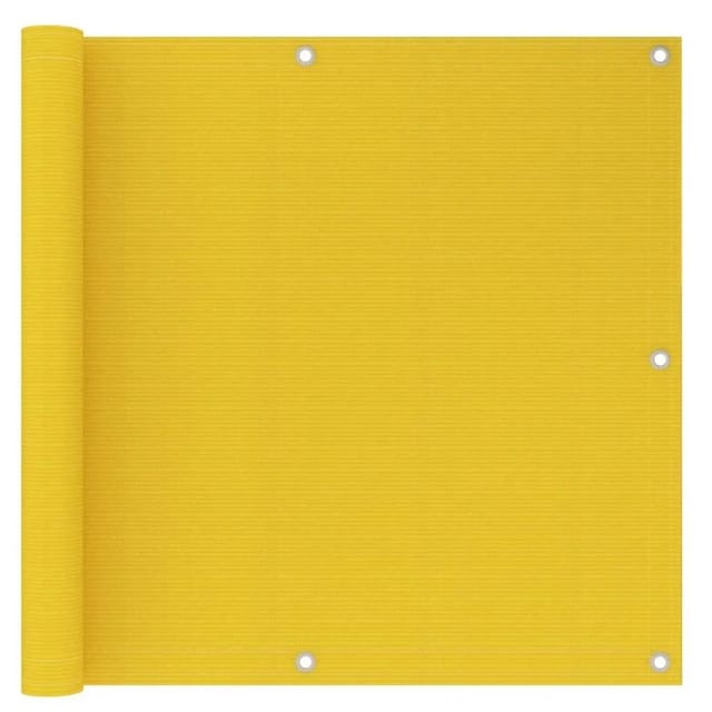 vidaXL Balkon-Sichtschutz Gelb 90x500 cm HDPE 310998