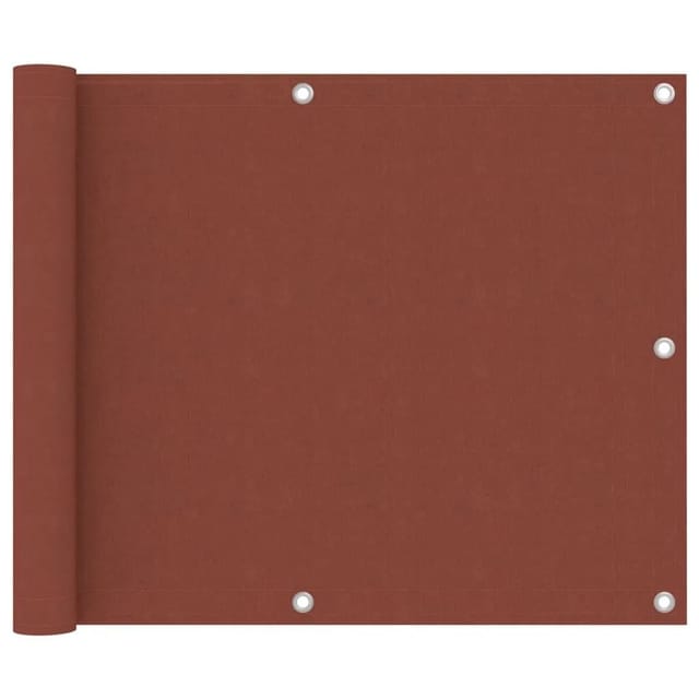vidaXL Balkon-Sichtschutz Terrakotta-Rot 75x300 cm Oxford-Gewebe 134972