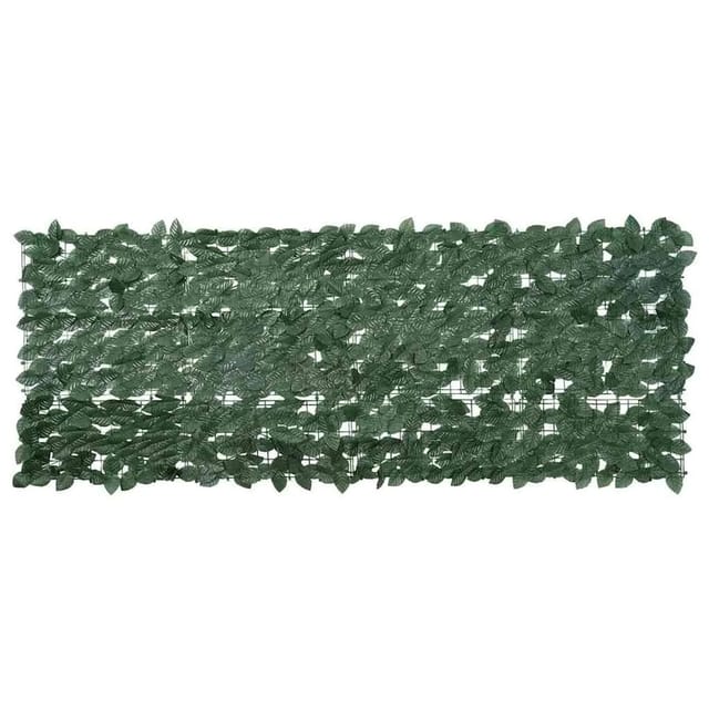 vidaXL Balkon-Sichtschutz mit Dunkelgrünen Blättern 200x75 cm 367840