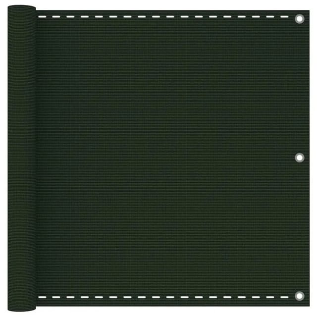 vidaXL Balkon-Sichtschutz Dunkelgrün 90x300 cm HDPE 310972