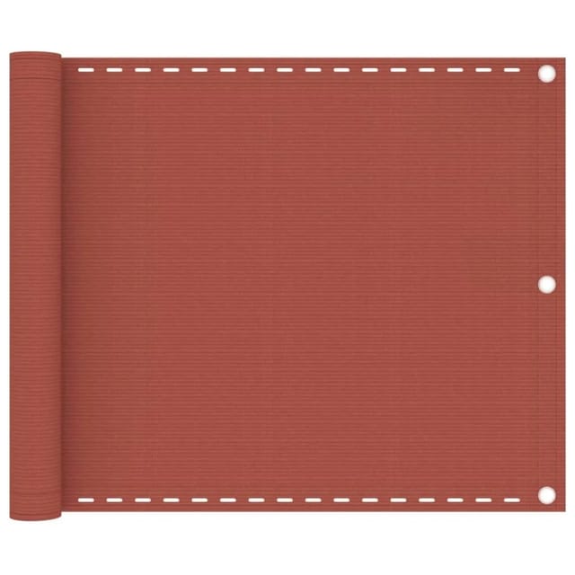 vidaXL Balkon-Sichtschutz Terracotta-Rot 75x600 cm HDPE 310947