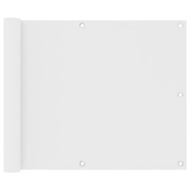 vidaXL Balkon-Sichtschutz Weiß 75x500 cm Oxford-Gewebe 134890