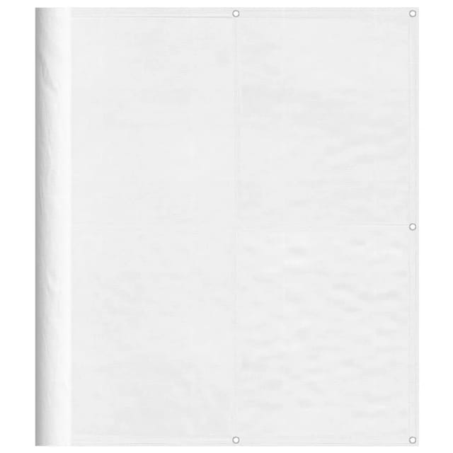vidaXL Balkon-Sichtschutz Weiß 120x700 cm 100 % Polyester-Oxford 4000102