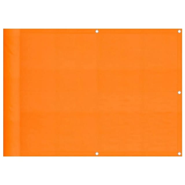 vidaXL Balkon-Sichtschutz Orange 75x1000 cm 100 % Polyester-Oxford 42002140