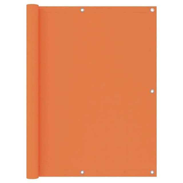 vidaXL Balkon-Sichtschutz Orange 120x600 cm Oxford-Gewebe 135055