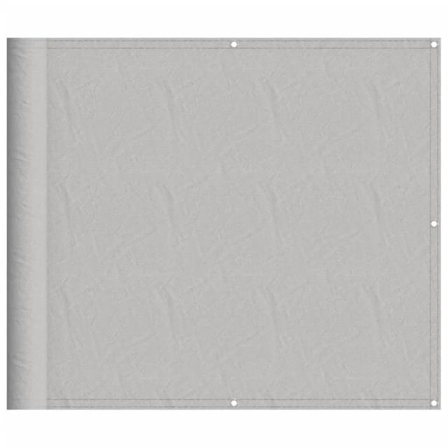 vidaXL Balkon-Sichtschutz Hellgrau 90x500 cm 100 % Polyester Oxford 4000009