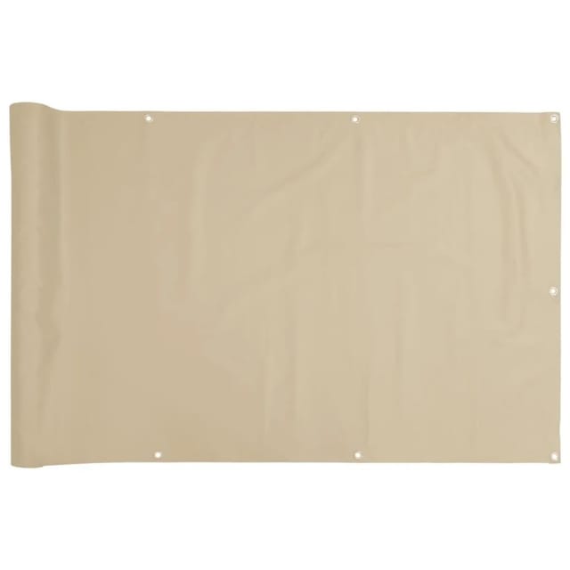 vidaXL Balkon Sichtschutz Oxford-Gewebe 75x600 cm Beige 42333