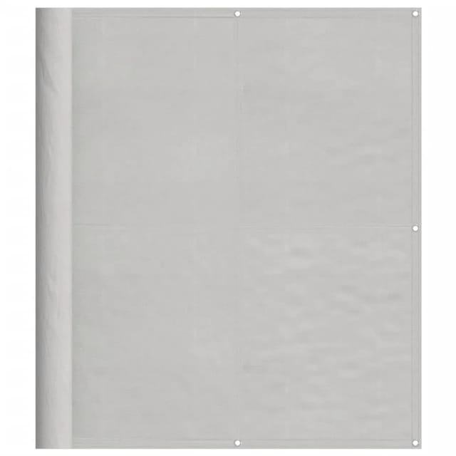 vidaXL Balkon-Sichtschutz Hellgrau 120x600 cm 100 % Polyester-Oxford 4000017