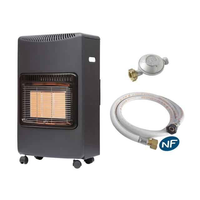 Sannover Gasheizofen Infrarot Loros 4200 W + Verbindungsset