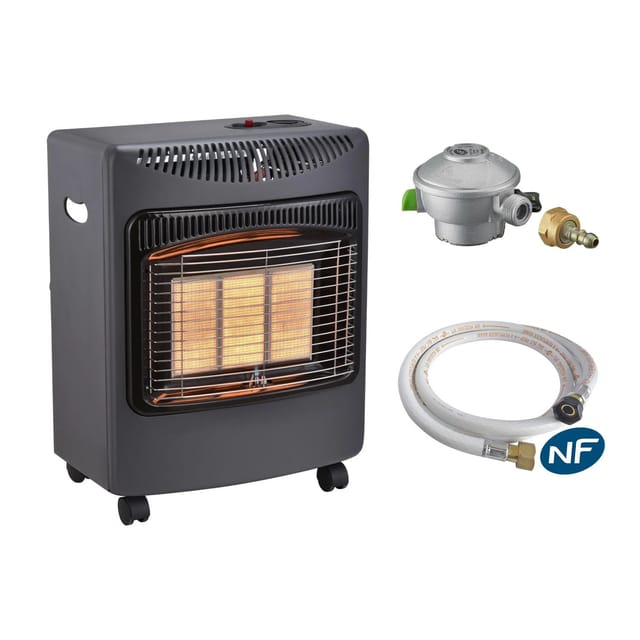Sannover Gasheizofen Infrarot Daris 4200 W + Verbindungsset