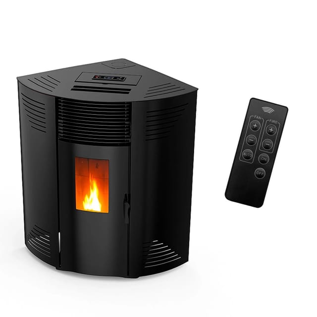Sannover Eck-Pelletofen Iseos 12,2 kW Schwarz