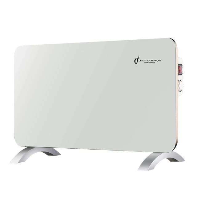 Sannover Mobiler Elektrischer Glasheizkörper Sorimo 2000 W Weiß