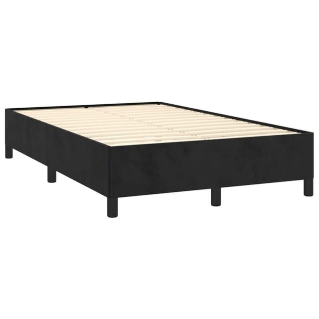 vidaXL Bettgestell Ohne Matratze Schwarz 120x190 cm Samt 3269653