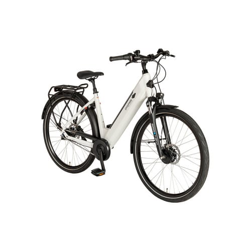 Prophete Trekking E-Bike Entdecker 5.0 Herren AEG Mittelmotor Grau 28 Zoll