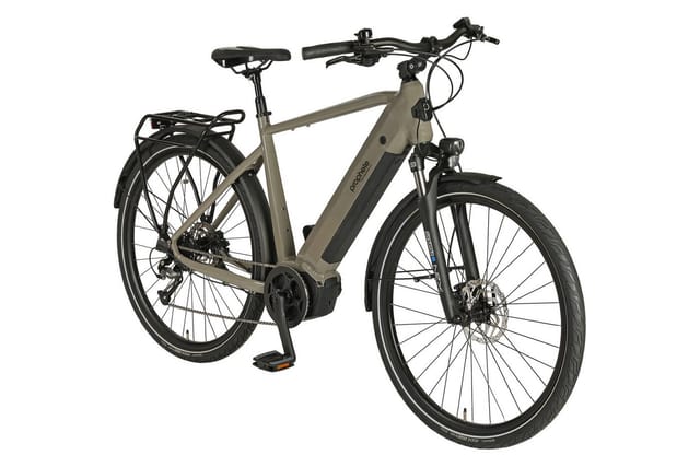 Prophete Trekking E-Bike Entdecker 3.0 Herren AEG Mittelmotor Blau 28 Zoll