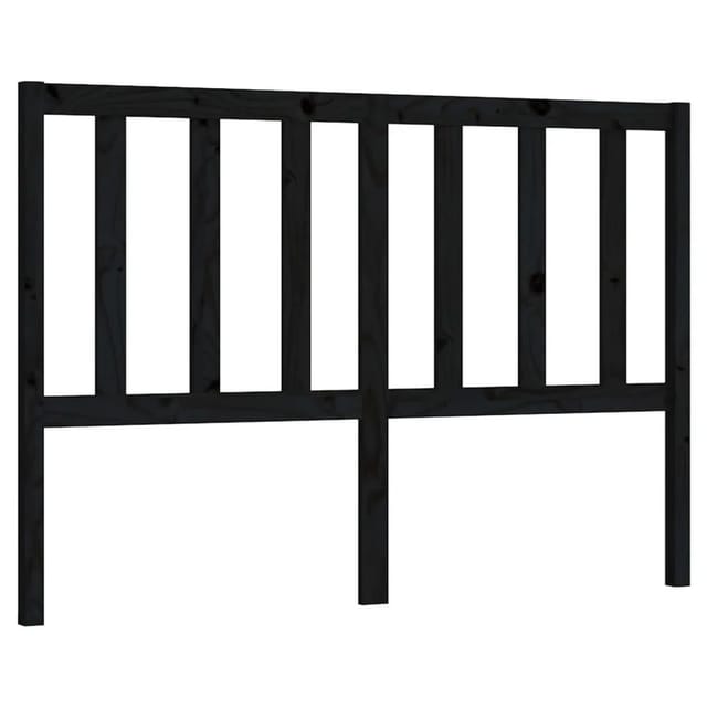 vidaXL Kopfteil Schwarz 146x4x100 cm Massivholz Kiefer 817744