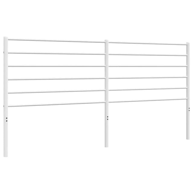 vidaXL Ersatz-Kopfteil Metall Weiß 180 cm 352404