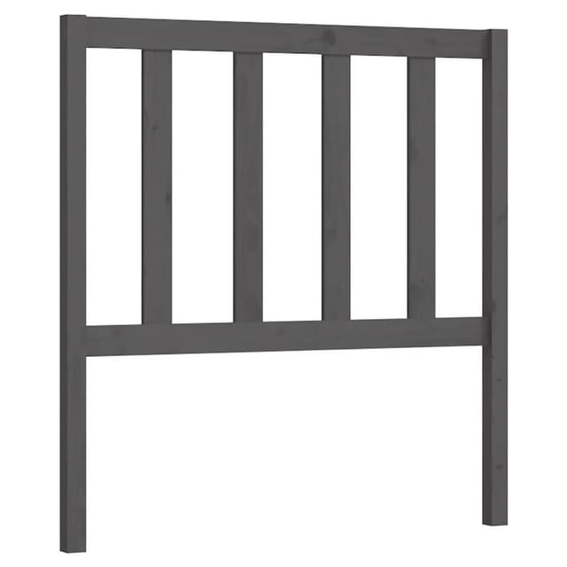 vidaXL Kopfteil Grau 106x4x100 cm Massivholz Kiefer 817727
