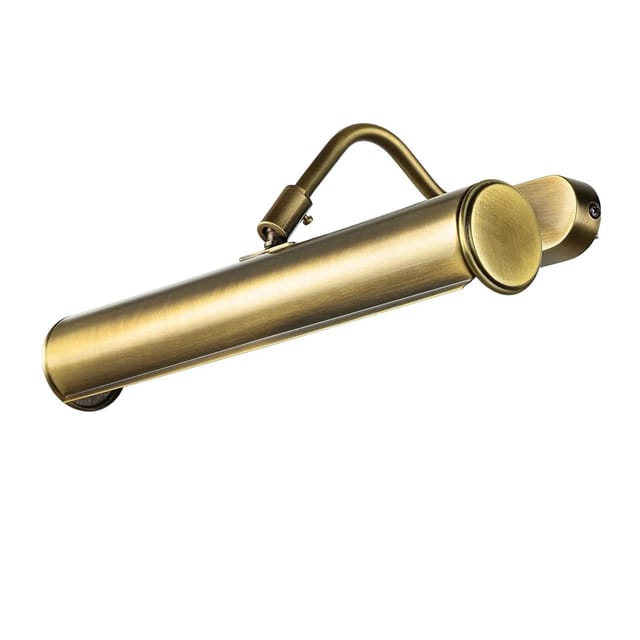 Licht-Erlebnisse Bilderlampe Messing Verstellbar 30 cm Breit In Bronze E14 2-Flammig