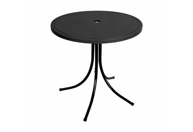 Mojawo Kindertisch Campingtisch Gartentisch 50CM Schwarz Metall Gestell Rund