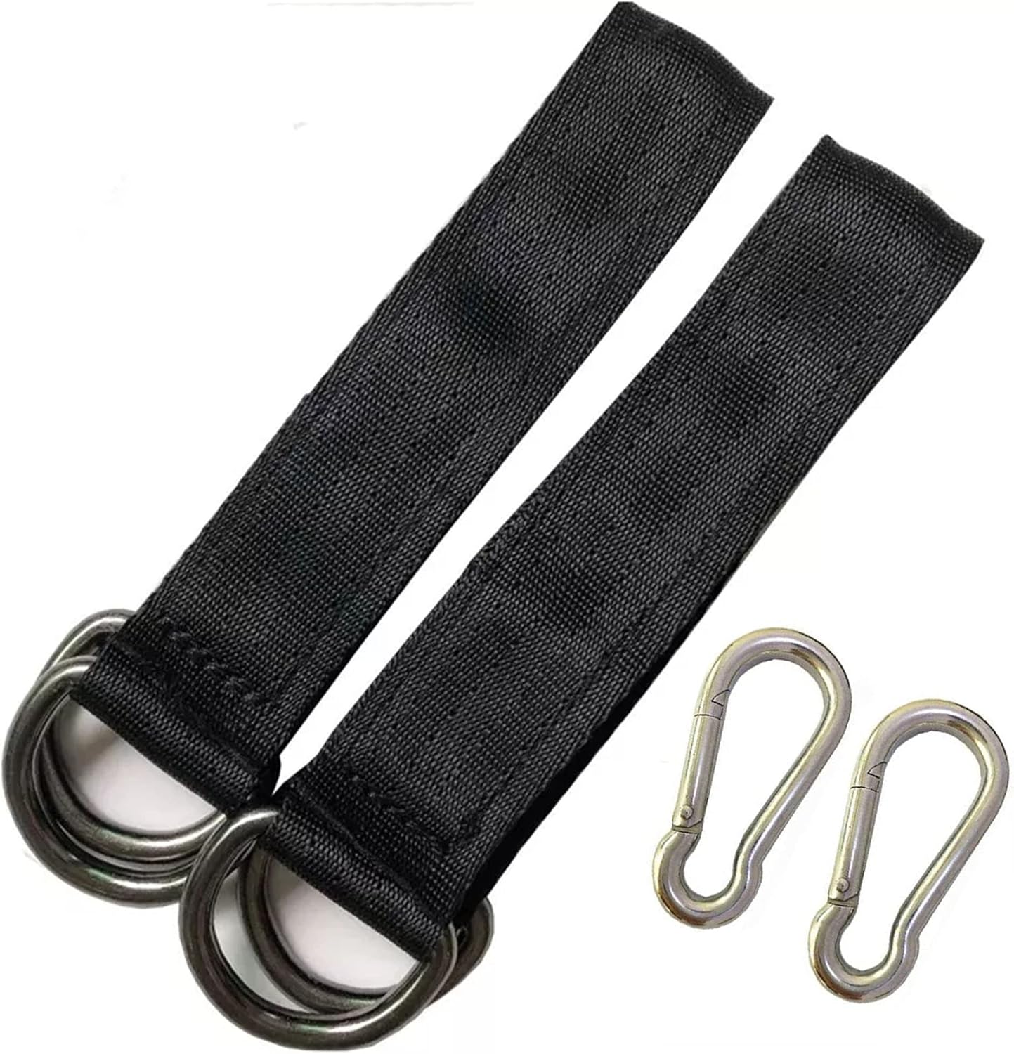 2 Stück Baumschaukelgurte, Aufhängegurte, Schaukelzubehör, Aufhängungsset Für 25 Cm Baumschaukel, Robuste Aufhängegurte Mit 2 Karabinerhaken
