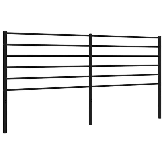 vidaXL Ersatz-Kopfteil Metall Schwarz 180 cm 352355