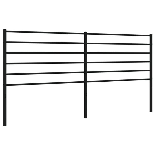 vidaXL Ersatz-Kopfteil Metall Schwarz 200 cm 352357