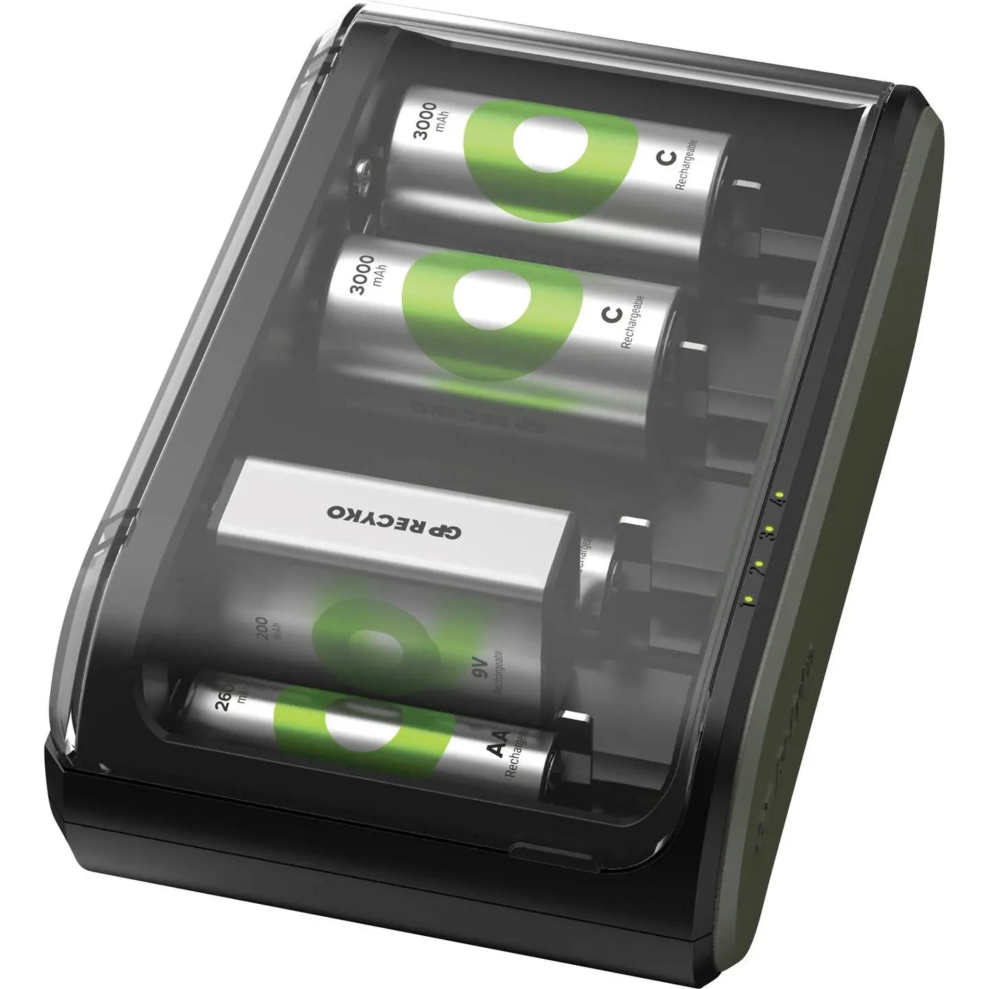 [gebraucht] B-ware Gp Ladegerät Usb B631 Universal Akkuladegerät Batterieladegerät Ni Mh 6 Schächte
