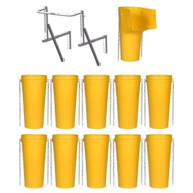Haemmerlin Schuttrutschen-Set Gelb 12-teilig