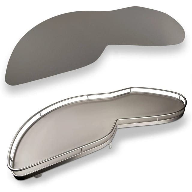 Kesseböhmer Antirutschmatte Orga Grip Silbergrau für LeMans 500 mm Links Ausschwenkbar
