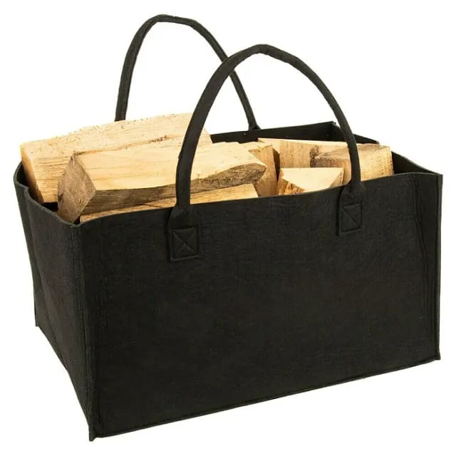 Valo Filztasche Faltbar 50 cm x 34 cm x 27 cm Schwarz