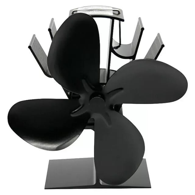 Valo Ofenventilator Stehend Schwarz