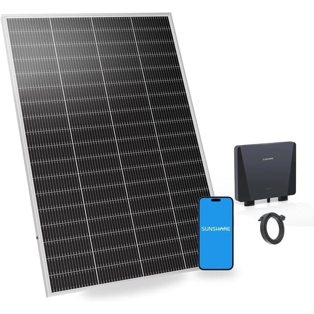 SUNSHARE Ray Lite 200W Balkonkraftwerk Ohne Halterung Mit 800W Mikro Wechselrichter